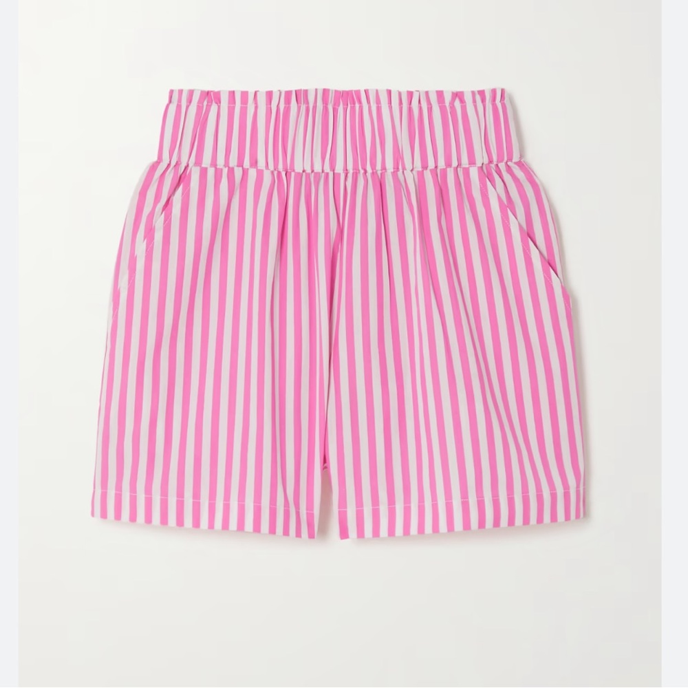 Maison Essentiele, Pink and White Stripe Cotton Boxer Shorts